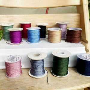 Μακραμέ βραχιόλι με ατσάλινες χάντρες - με επιλογή κορδονιού σε διάφορα χρώματα και χάντρες σε ασημί ή χρυσό - κορδόνια, ατσάλι, αυξομειούμενα - 5