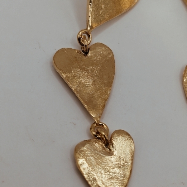 It is science II - επιχρυσωμένα, ασήμι 925, μακριά, μεγάλα, καρφάκι - 2