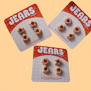 MIX & MATCH - STUD PACK - JAM COOKIES - αστέρι, πηλός, ατσάλι - 2