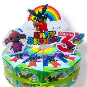 Σετ χάρτινης τούρτας bing - κορίτσι, αγόρι, σούπερ ήρωες, ήρωες κινουμένων σχεδίων, ζωάκια