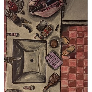 Getting ready - ακρυλικό, πίνακες σε καμβά