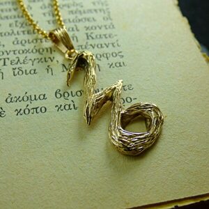 " Lucky Charm 26 " - Χειροποίητο επίχρυσο μενταγιόν - γούρι 2026. - επιχρυσωμένα, μέταλλο, γούρια, μενταγιόν - 3