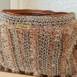 Χειροποιητη πλεκτή τσάντα - νήμα, χιαστί, μεγάλες, all day, πλεκτές τσάντες - 5