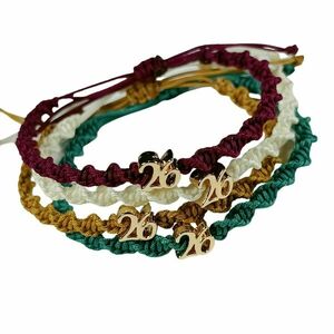 Unisex μακραμέ βραχιολάκια “2026” σε 8 χρώματα - νήμα, χριστουγεννιάτικα δώρα, αυξομειούμενα, γούρια - 3