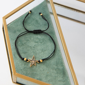 Βραχιόλι Γούρι '26 Επίχρυσο Αστέρι - επιχρυσωμένα, ορείχαλκος, αστέρι, boho, χεριού - 4