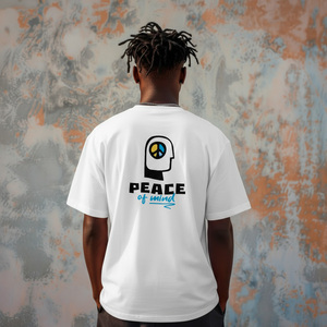 Oversized printed t-shirt "Peace of Mind" - 2