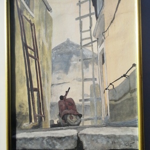 Βέσπα - χαρτί, πίνακες με τοπίο