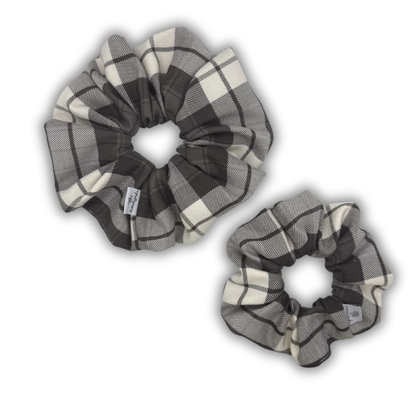 Frost check regular scrunchie - ύφασμα, για τα μαλλιά, λαστιχάκια μαλλιών - 3