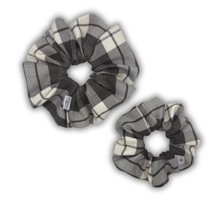Frost check regular scrunchie - ύφασμα, για τα μαλλιά, λαστιχάκια μαλλιών - 2