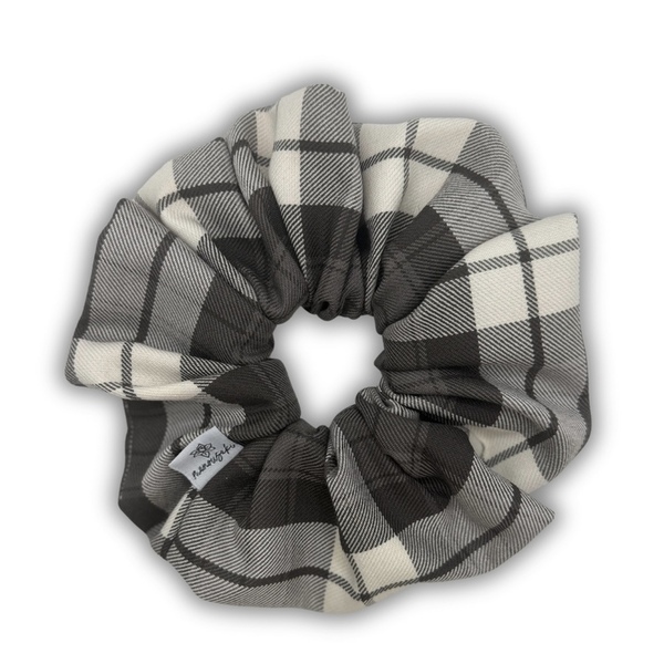 Frost check XL scrunchie - ύφασμα, για τα μαλλιά, λαστιχάκια μαλλιών