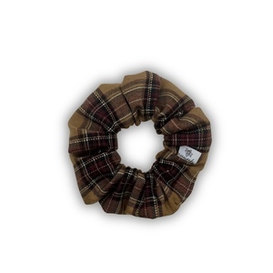 Camel spice regular scrunchie - ύφασμα, για τα μαλλιά, λαστιχάκια μαλλιών