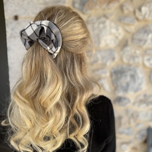 Frost check regular scrunchie - ύφασμα, για τα μαλλιά, λαστιχάκια μαλλιών - 2
