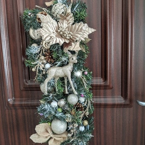 Χριστουγεννιάτικο κρεμαστό για εντος και εκτος σπιτιού 12 - ξύλο, στεφάνια, σπίτι, διακοσμητικά - 3