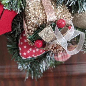 Χριστουγεννιάτικο κρεμαστό για εντος και εκτος σπιτιού 12-Αντίγραφο - ξύλο, στεφάνια, σπίτι, διακοσμητικά - 2