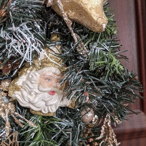 Χριστουγεννιάτικο κρεμαστό για εντος και εκτος σπιτιού 12-Αντίγραφο-Αντίγραφο - ξύλο, στεφάνια, σπίτι, διακοσμητικά - 4