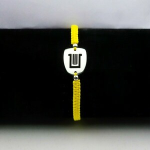 Βραχιόλι με Ασημένιο μενταγιόν του Απόλλωνα και Χρωματιστό Κορδόνι - ασήμι 925, χεριού, αυξομειούμενα, μενταγιόν