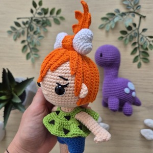 Πλεκτή Σταλίτσα Flintstones - 25 εκ - κορίτσι, λούτρινα, ήρωες κινουμένων σχεδίων - 4