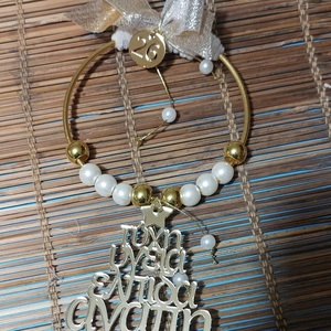 Γούρι κρεμαστό με δενδρακι ευχων - στεφάνια, πηλός, δασκάλα, γούρια, δέντρο - 2