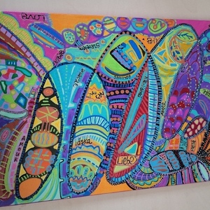 Αγάπη - ακρυλικό, αφηρημένο - 3