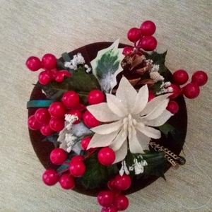 κολοκύθα βελούδινη 20εκ χριστουγεννιάτικη