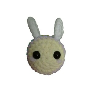 Πλεκτή μελισσούλα ουράνιο τόξο - λούτρινα, amigurumi, πλεκτά μπρελόκ, μπρελοκ κλειδιών - 2