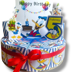 Χάρτινη Τουρτα Ντόναλντ( donuld duck) - ήρωες κινουμένων σχεδίων, ζωάκια - 3