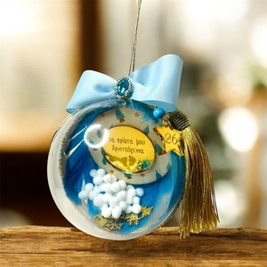 Στολίδι Τα πρώτα μου Χριστούγεννα - plexi glass, πρώτα Χριστούγεννα, στολίδια, προσωποποιημένα, μπάλες - 3