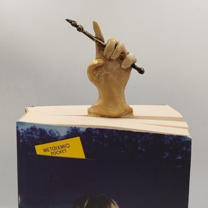 Χειροποίητος σελιδοδείκτης -Διακοσμητικό “Μαγικό Ραβδί” από Χαρτοπολτό & Ξύλο Μπάλσα - σελιδοδείκτες