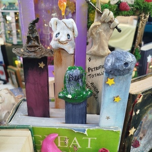 Χειροποίητος σελιδοδείκτης -Διακοσμητικό “Μαγικό Ραβδί” από Χαρτοπολτό & Ξύλο Μπάλσα - σελιδοδείκτες - 5