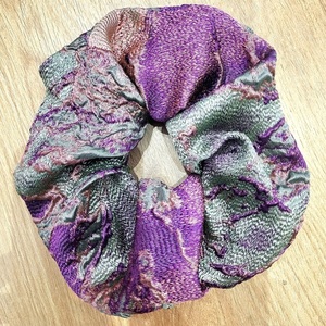 Πολύχρωμο scrunhie - ύφασμα, λαστιχάκια μαλλιών