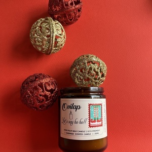 Let’s say Ho Ho - Αρωματικό κερί 350ml - αρωματικά κεριά, κεριά, φυτικό κερί, vegan κεριά