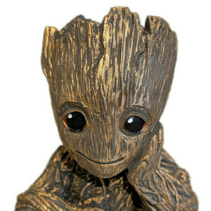 Groot - φιγούρα Χαρακτήρας σε γλαστράκι από τσιμέντο, χρυσές λεπτομέρειες , 10cm ύψος - τσιμέντο, μινιατούρες φιγούρες
