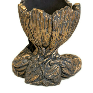 Groot - φιγούρα Χαρακτήρας σε γλαστράκι από τσιμέντο, χρυσές λεπτομέρειες , 10cm ύψος - τσιμέντο, μινιατούρες φιγούρες - 4