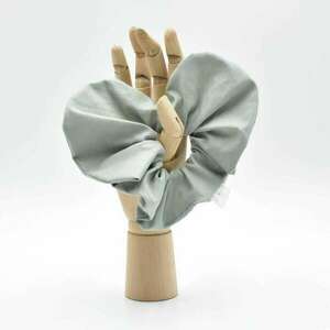 Scrunchie καρδιά dusty mint - ύφασμα, καρδιά, λαστιχάκια μαλλιών