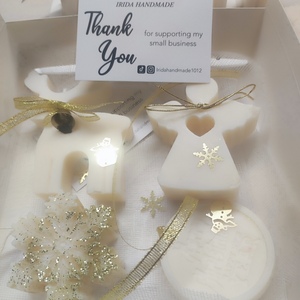 Χριστουγεννιάτικο σετ δώρου - αρωματικά κεριά - 2