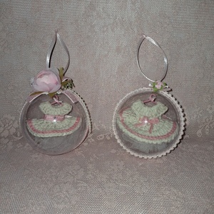 Μπάλα φόρεμα μπαλαρίνας - νήμα, πλαστικό, δασκάλα, στολίδια, μπάλες - 4